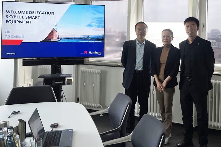 Skyblue Smart Equipments went to visit Hamburg in Germany